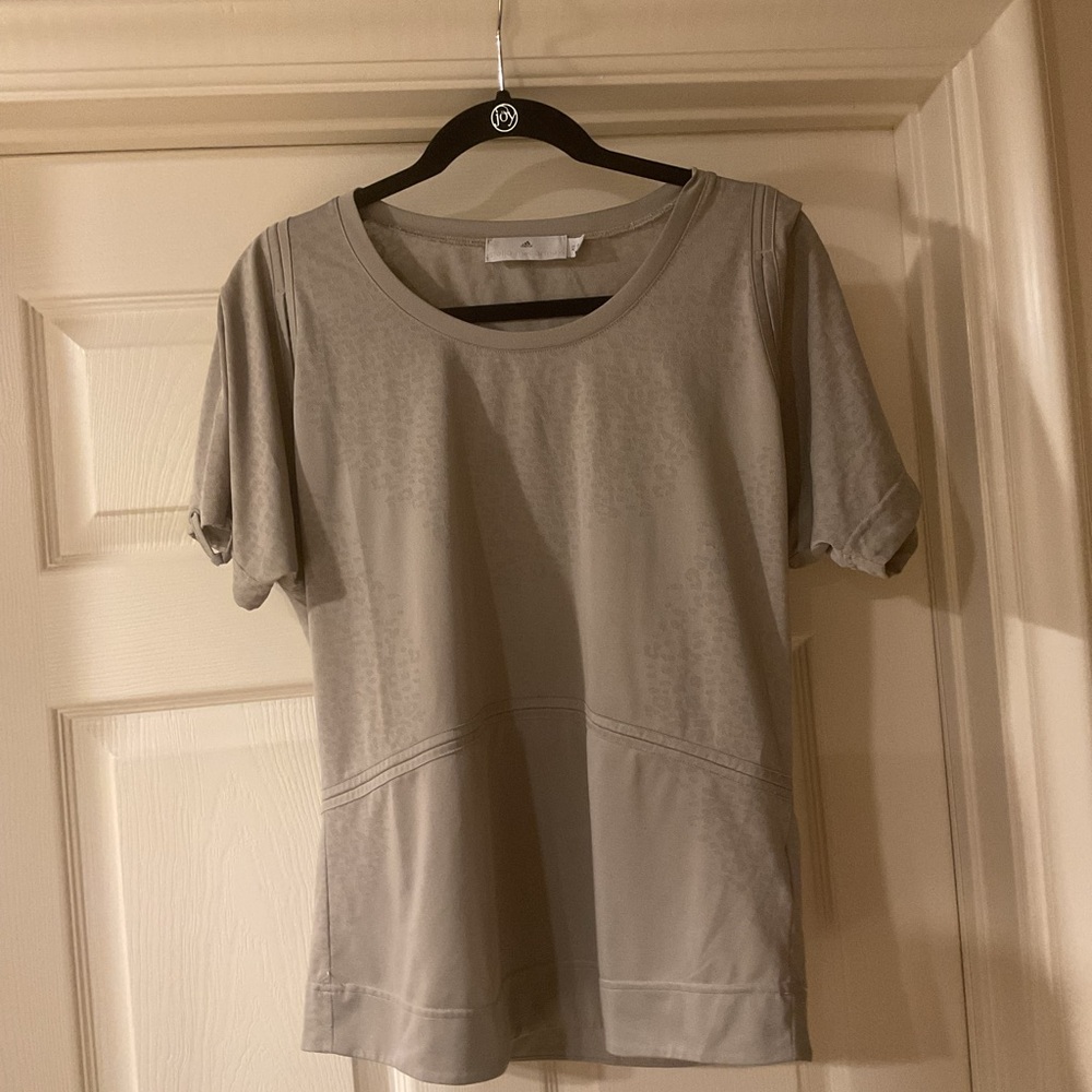 ADIDAS STELLA MCCARTNEY TAN SHORT SLEEVE TOP XS